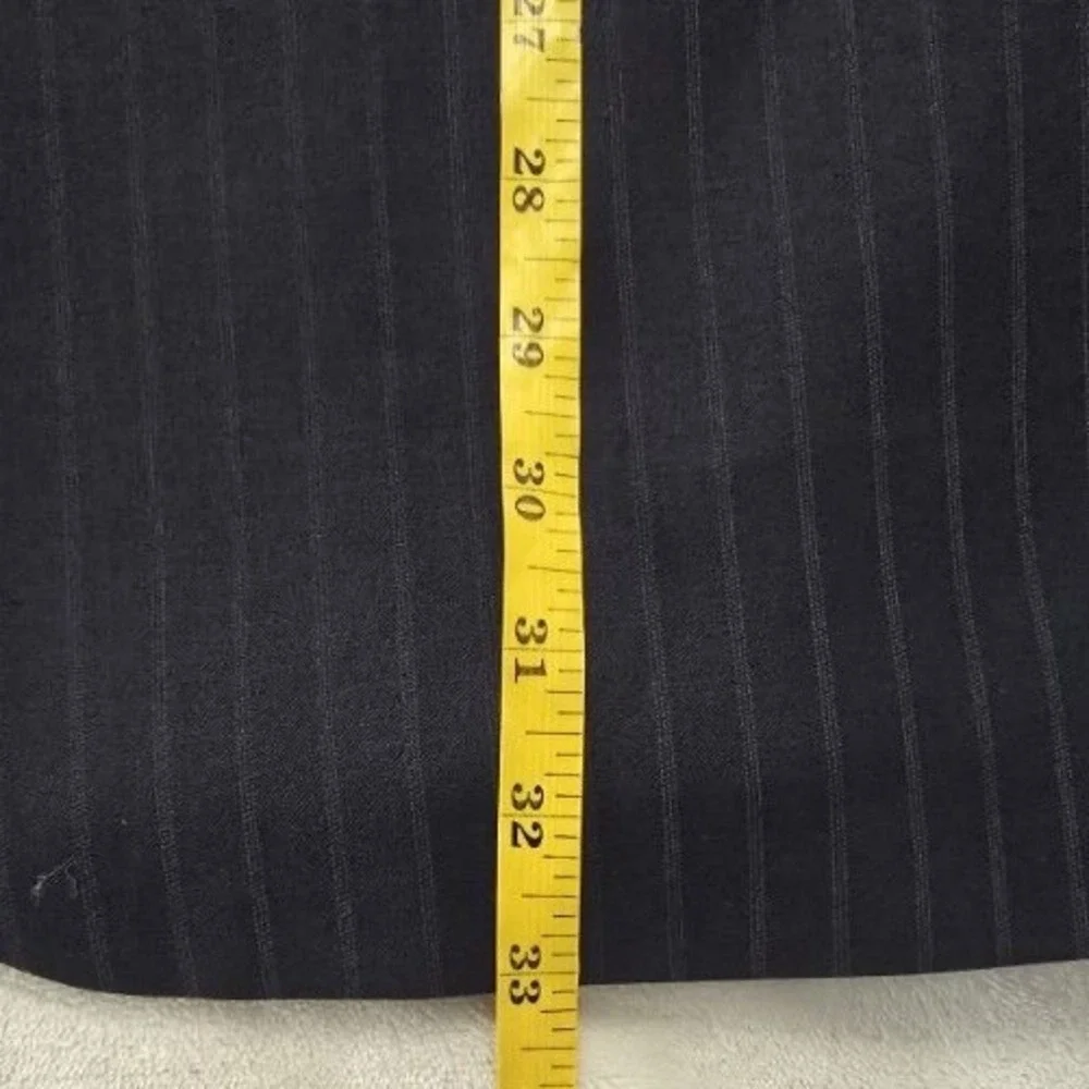 Lauren Ralph Lauren Blazer Men's 46L Navy Pinstripe Two‎ Button 100% Wool
